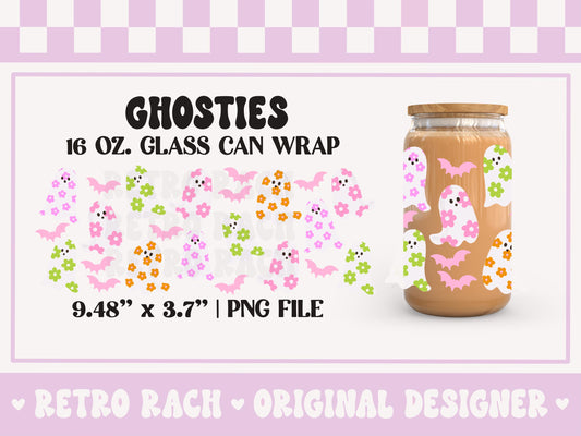 Retro Ghosts Cup Wrap file