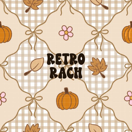 Fall Gingham Seamless Pattern