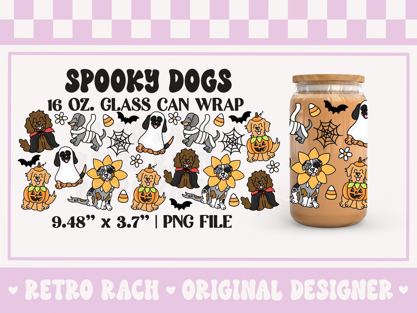 Spooky Dogs Cup Wrap file