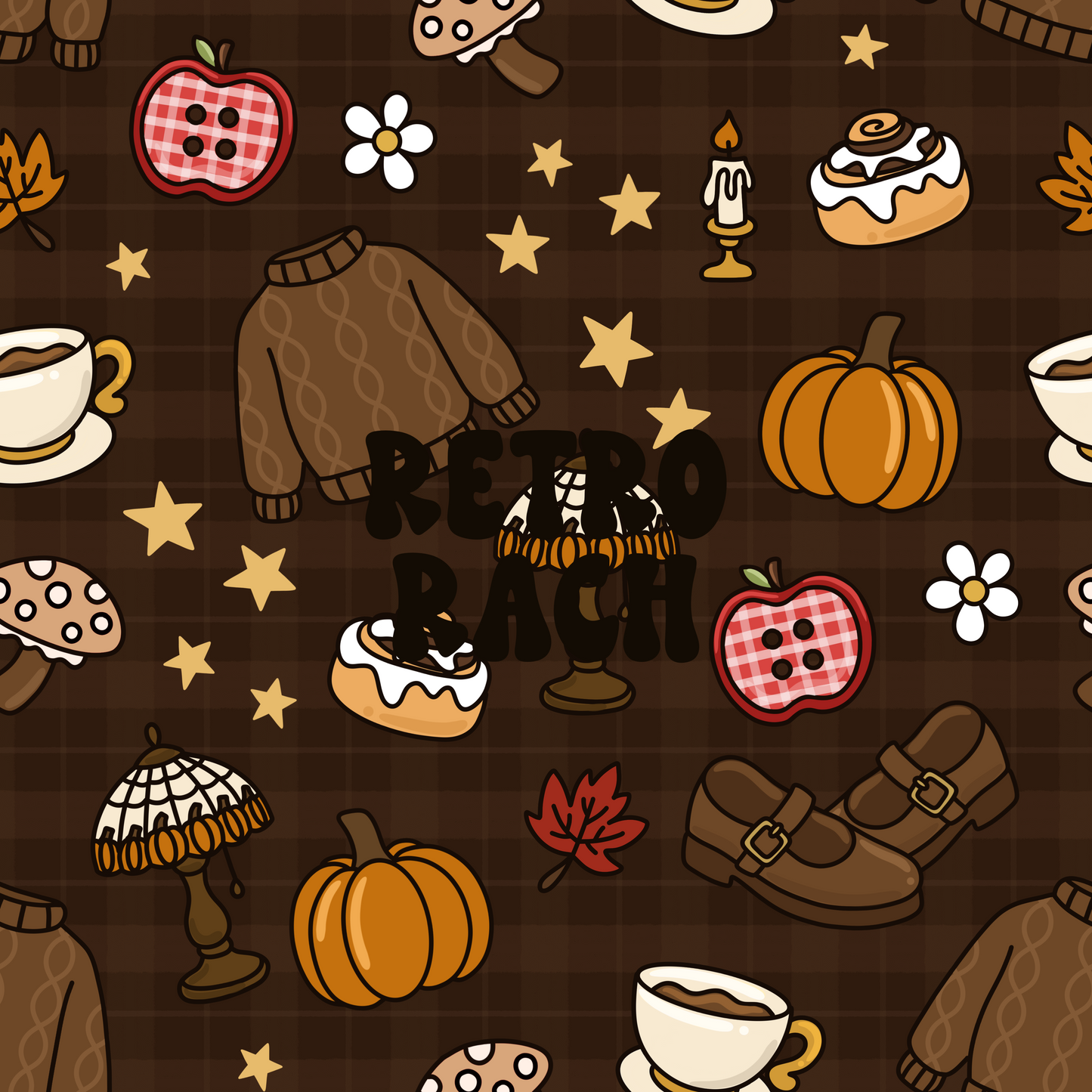 Whimsical Fall Seamless Pattern