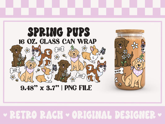 Spring Dogs Cup Wrap File