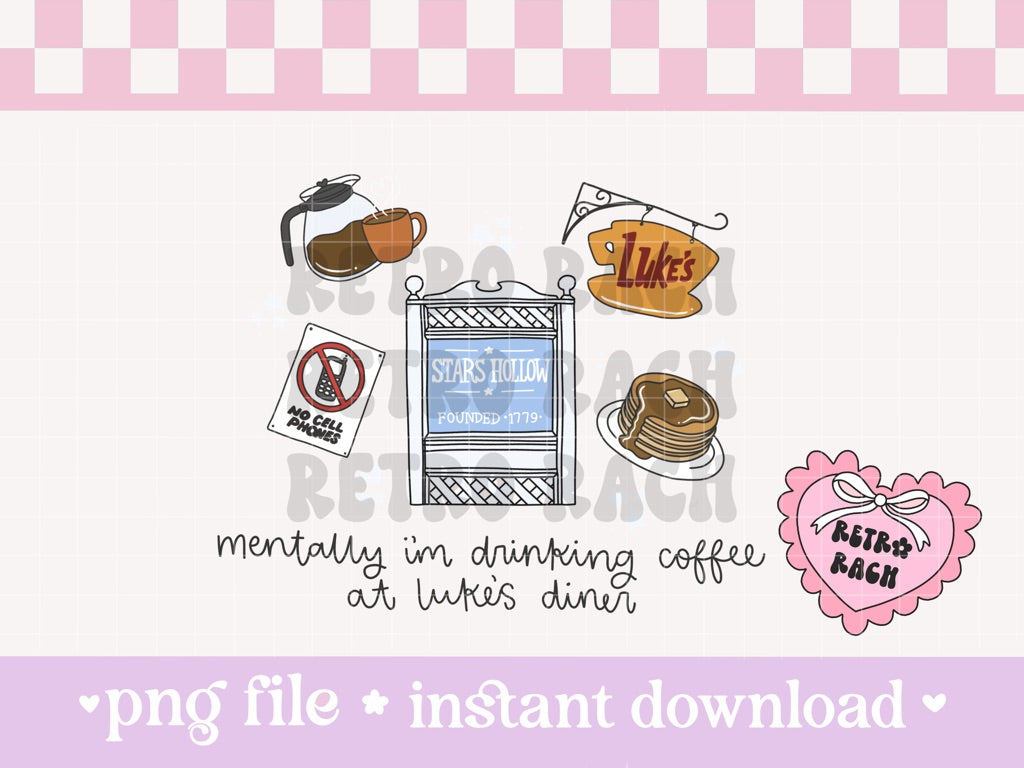 At The Diner PNG File
