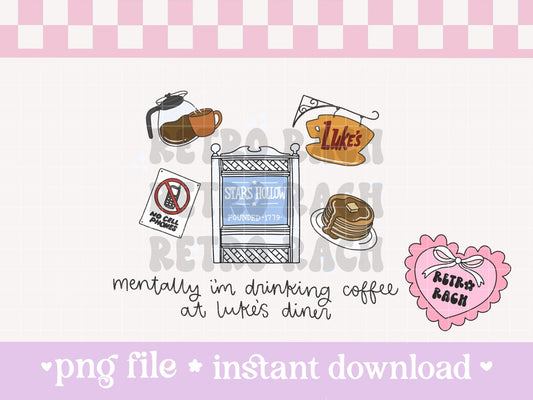 At The Diner PNG File