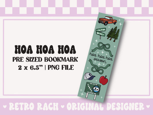 Hoa Hoa Hoa Season Bookmark PNG File