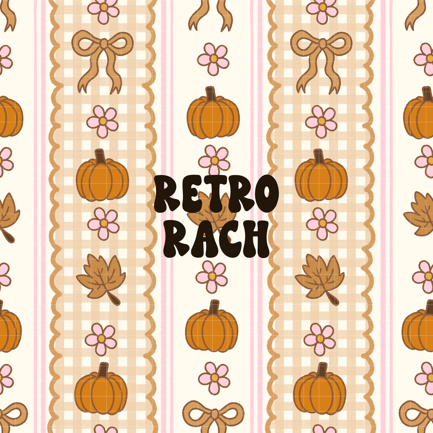 Autumn Cottage Seamless Pattern
