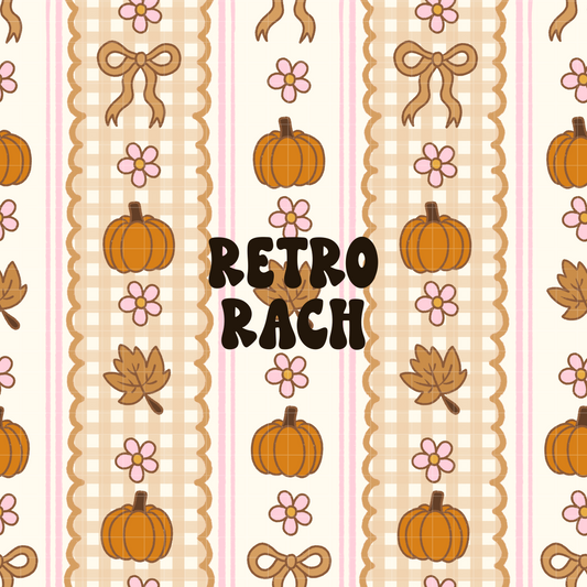 Autumn Cottage Seamless Pattern