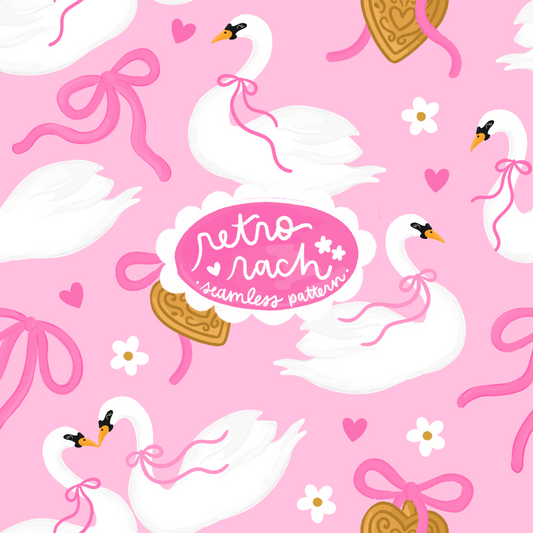 Swans Seamless Pattern