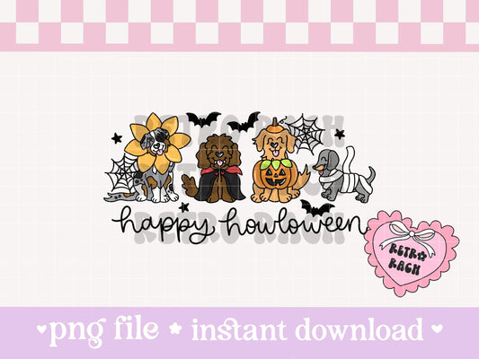 Happy Howloween Dogs PNG file