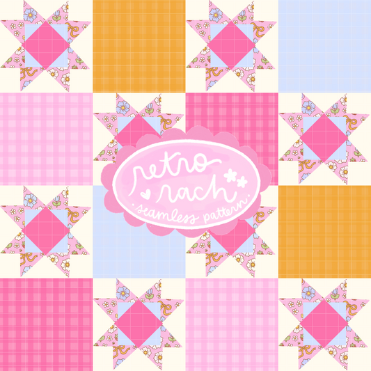 Cottage Quilt Seamless Pattern