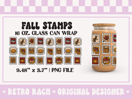Fall Stamps Cup Wrap file