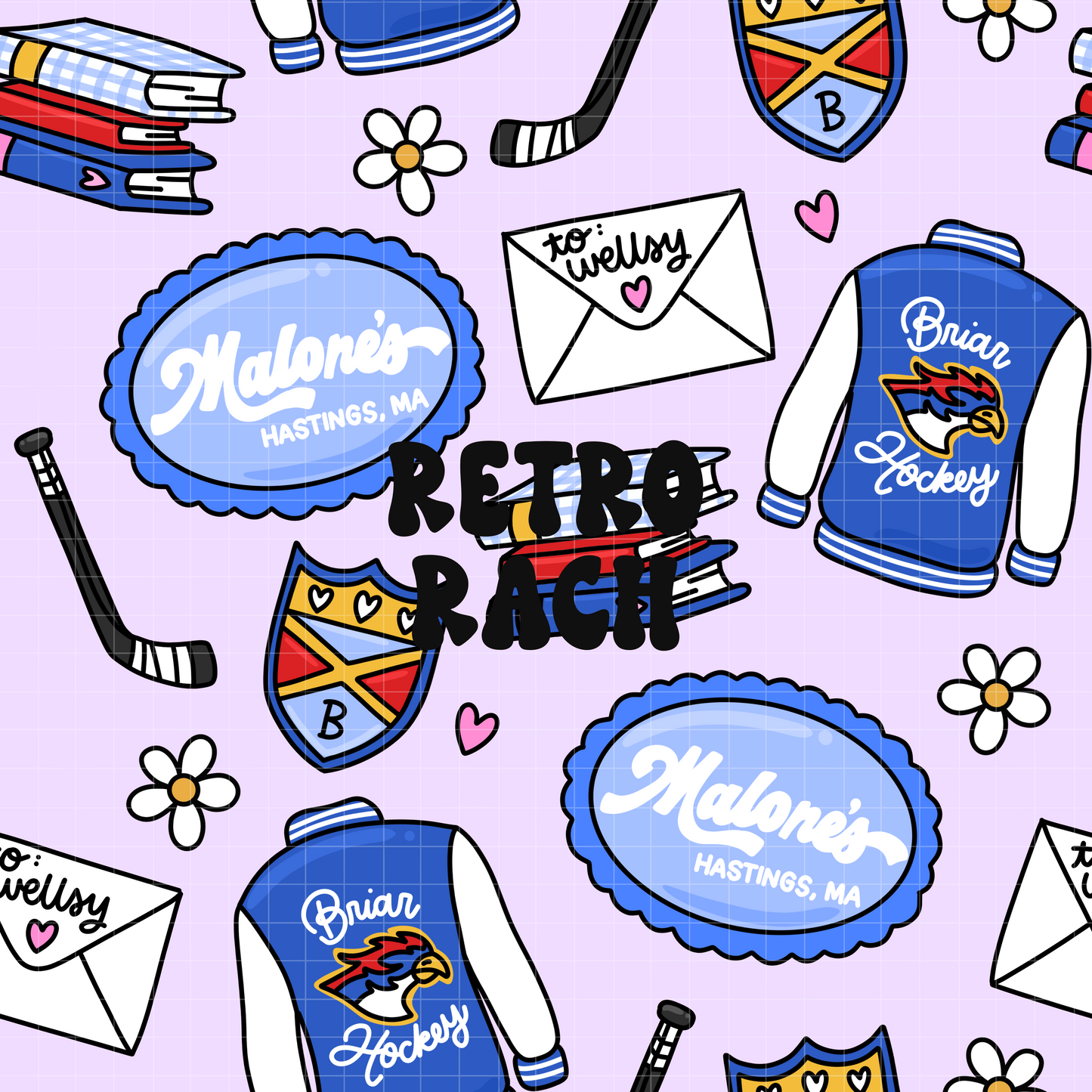 Off Campus Seamless Pattern