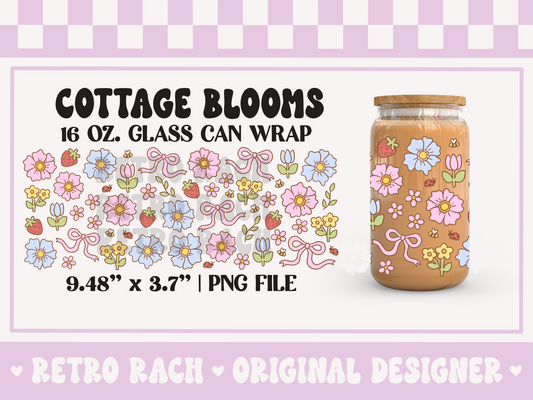 Cottage Blooms Cup Wrap File