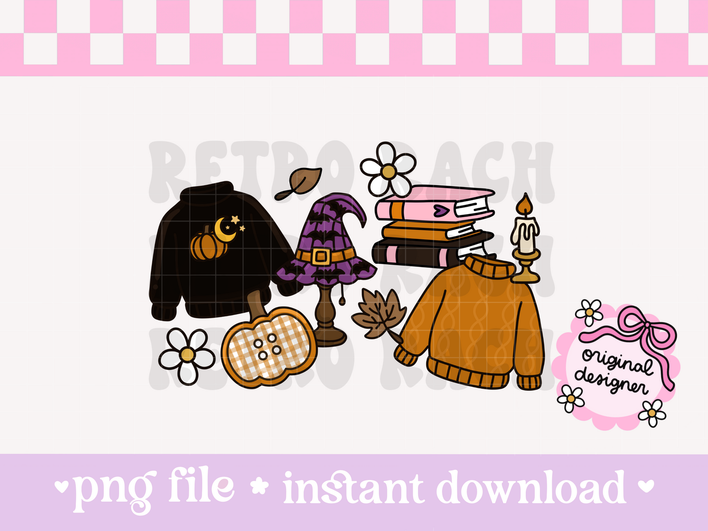 Cozy Halloween PNG