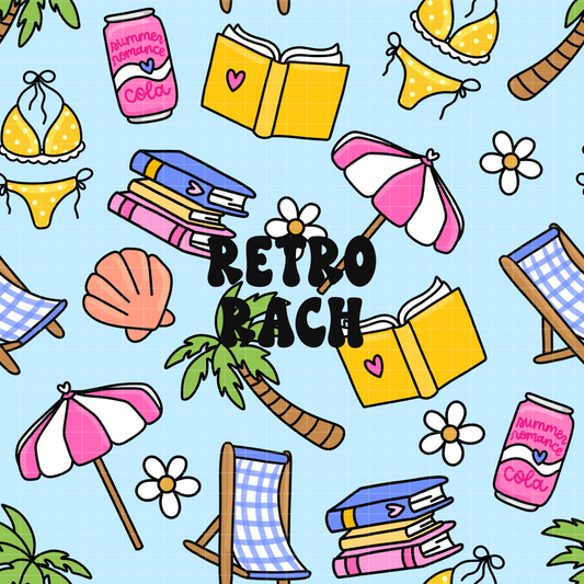 Summer Romance Seamless Pattern