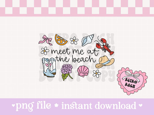 Meet Me At The Beach PNG File