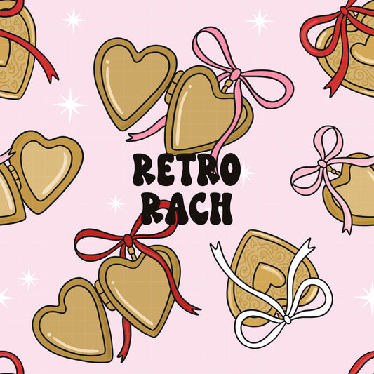 Vintage Lockets Seamless Pattern