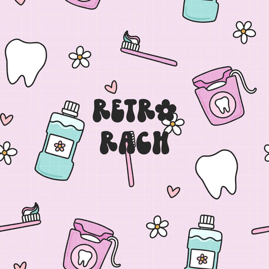 Dental Icons Seamless Pattern