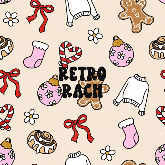 Christmas Icons Seamless Pattern