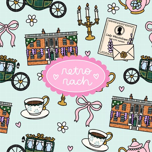 Regency Era Seamless Pattern