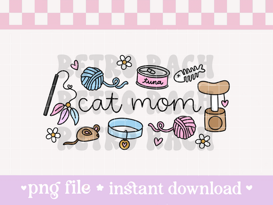 Cat Mom PNG File
