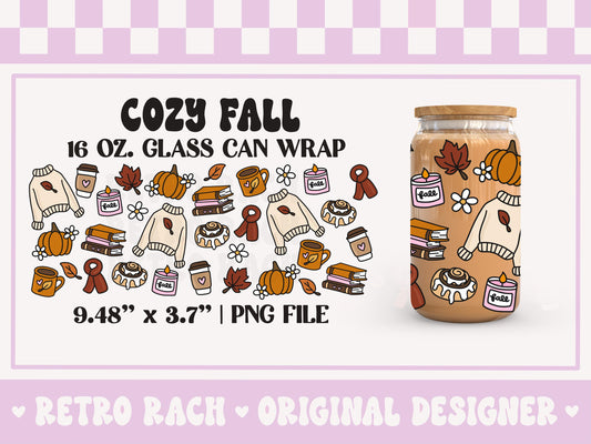 Cozy Fall Girly Cup Wrap file