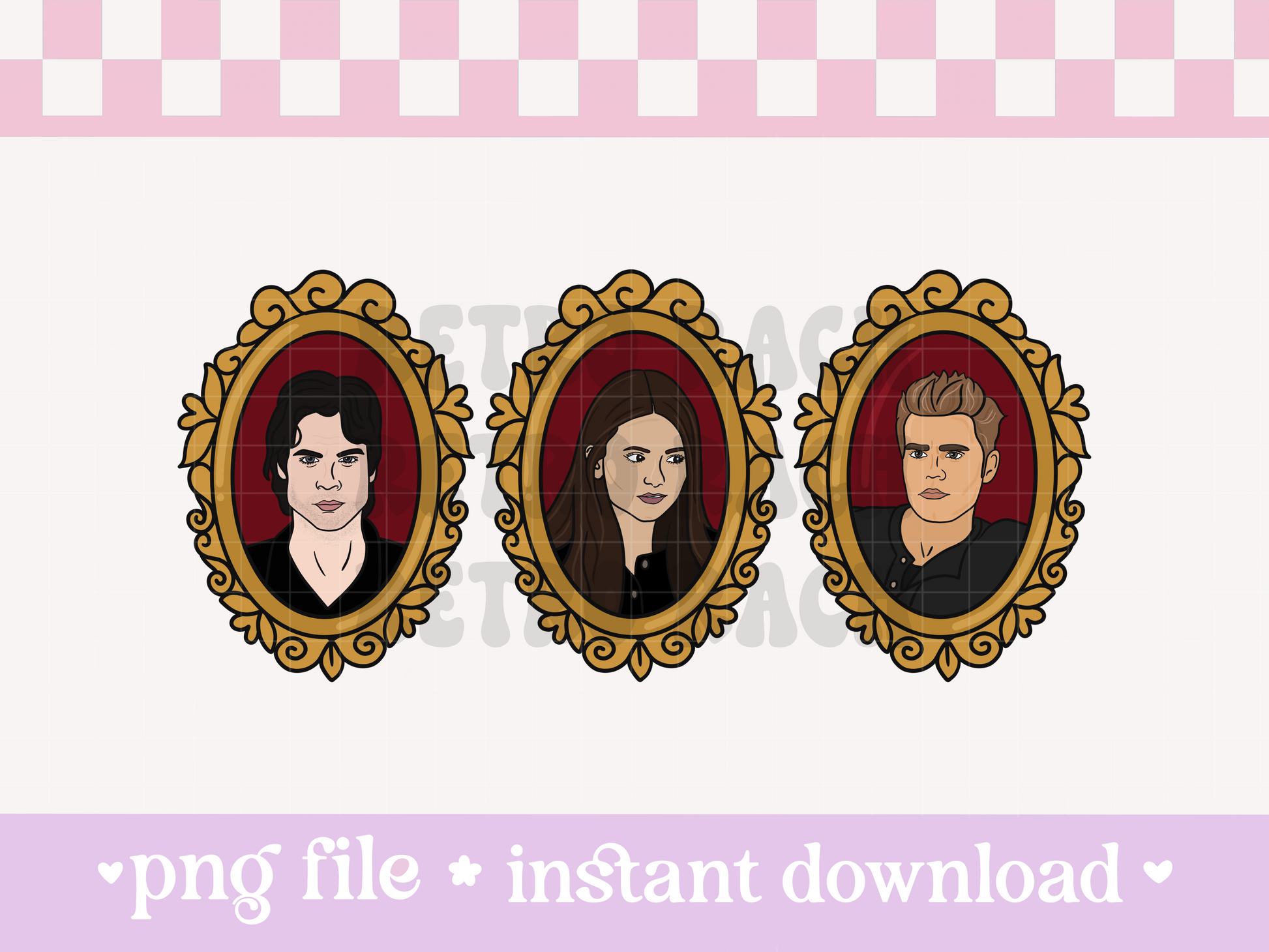 Vampire Frames PNG File – Retro Rach