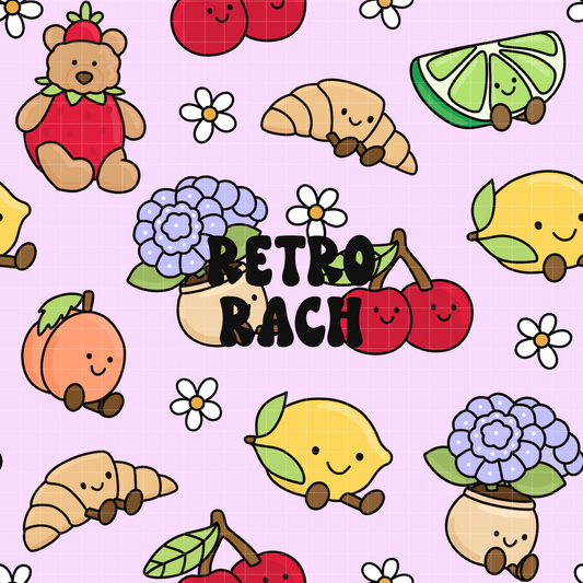 Summer Stuffies Seamless Pattern
