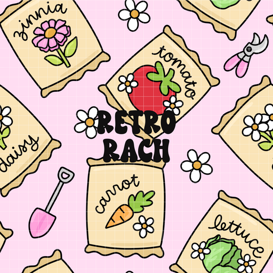 Seed Packets Seamless Pattern