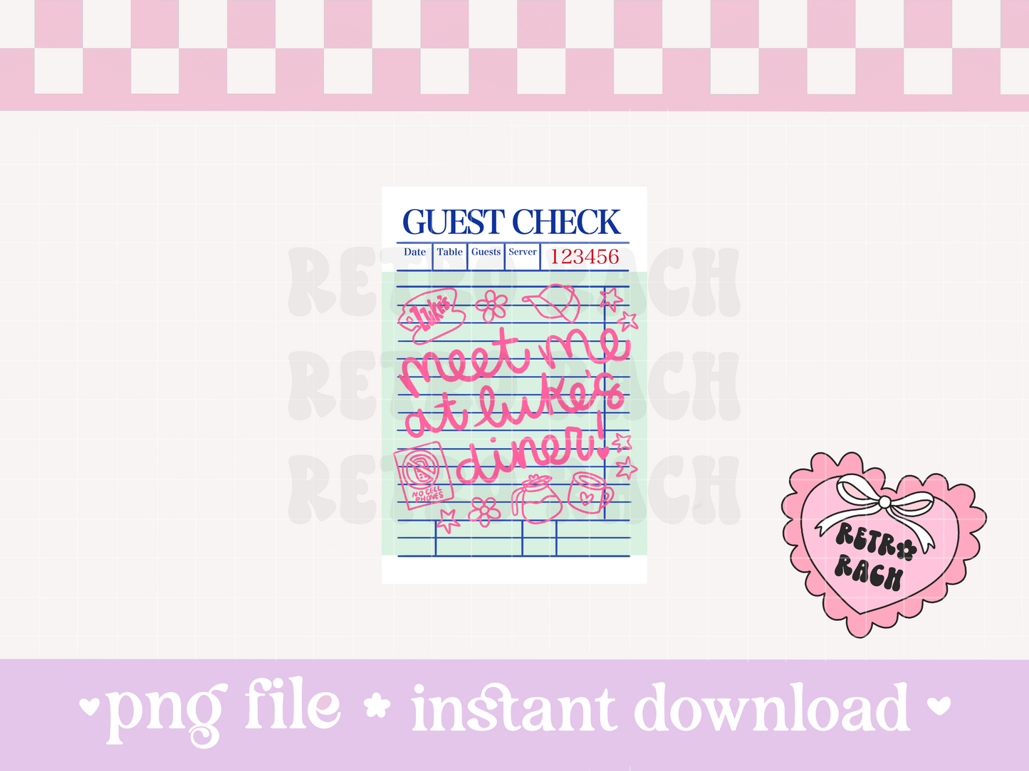Guest Check PNG