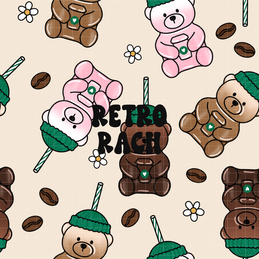 Teddy Bears Seamless Pattern