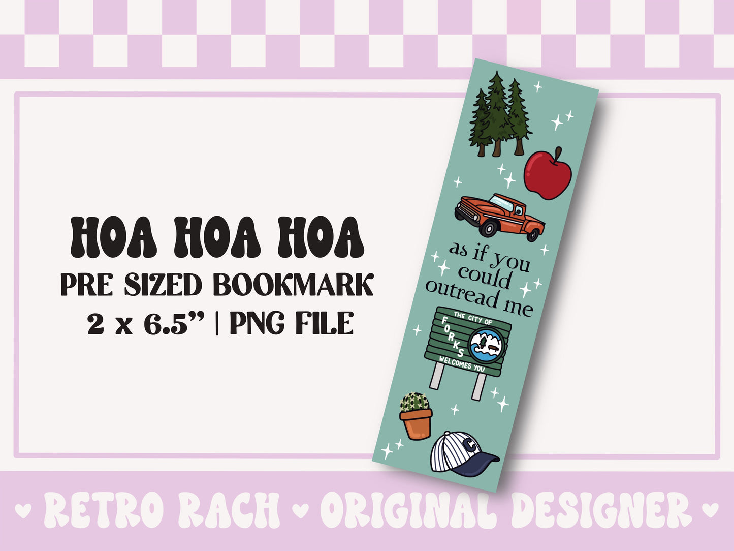 Outread Me Bookmark PNG File
