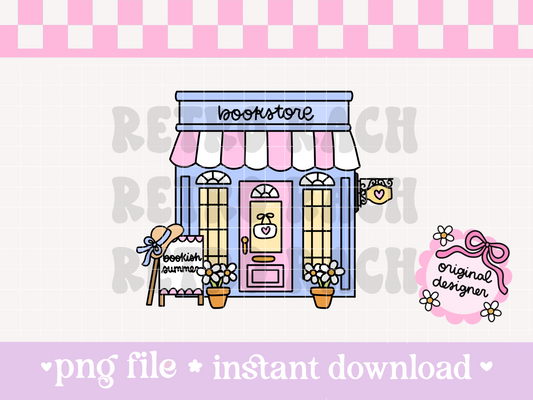 Summer Bookstore PNG File