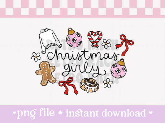 Christmas Girly PNG File
