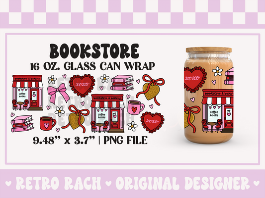 Valentine Bookstore Cup Wrap File