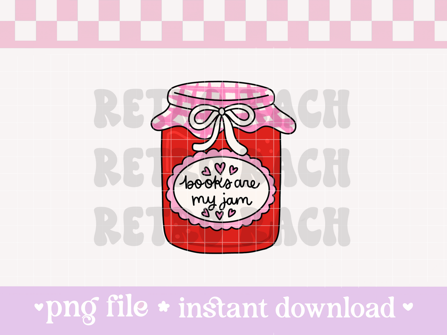Books Are My Jam PNG File