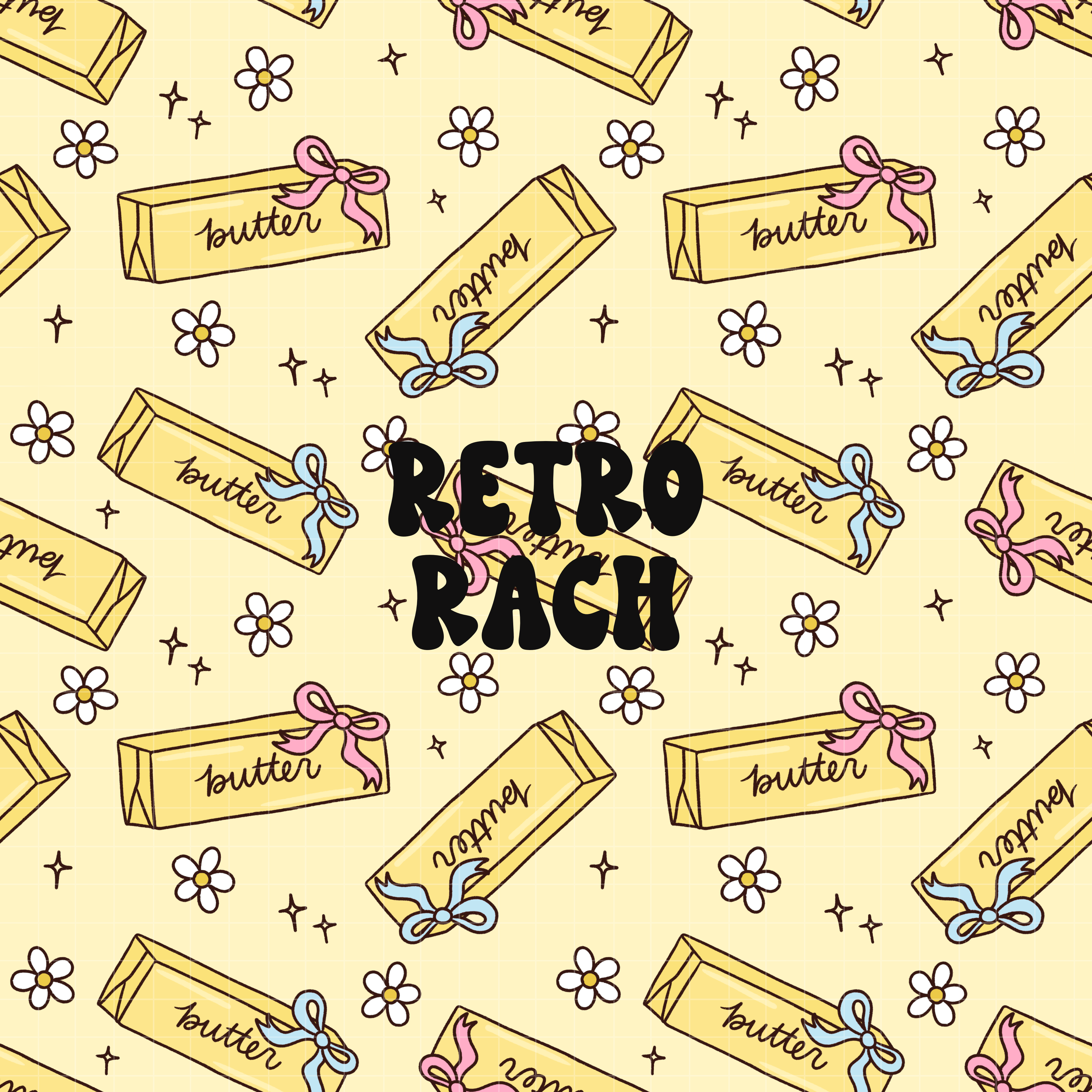 Butter Seamless Pattern – Retro Rach