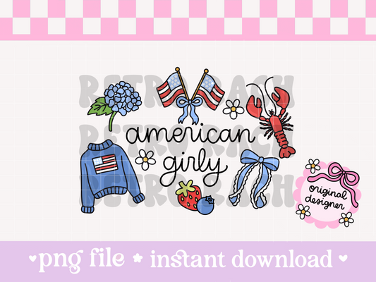American Girly PNG File