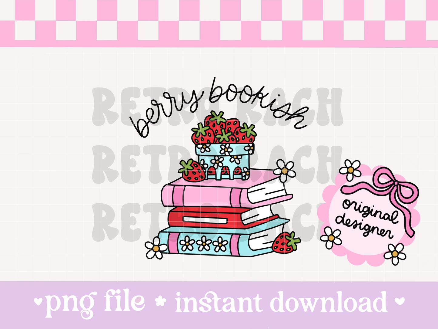 Berry Bookish PNG File