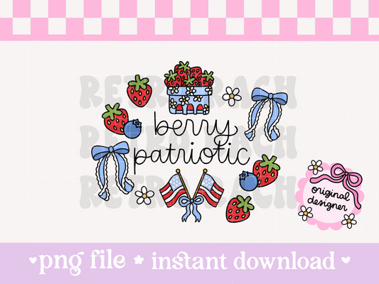 Berry Patriotic PNG File