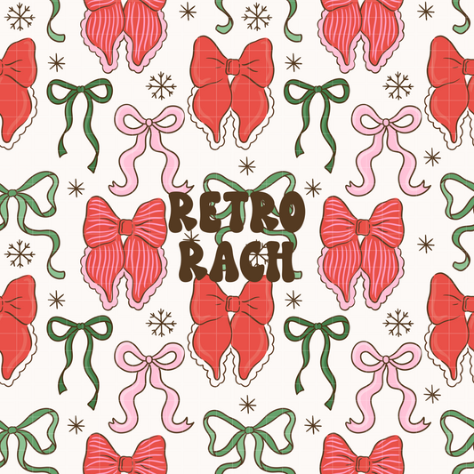 Festive Bows Seamless Pattern