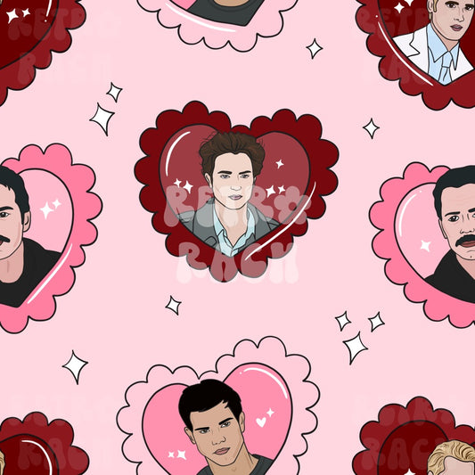 Vampire Hearts Seamless Pattern