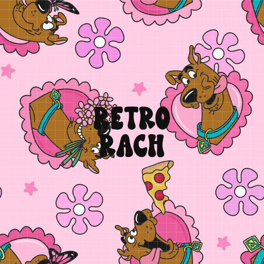 Valentine Dog Seamless Pattern