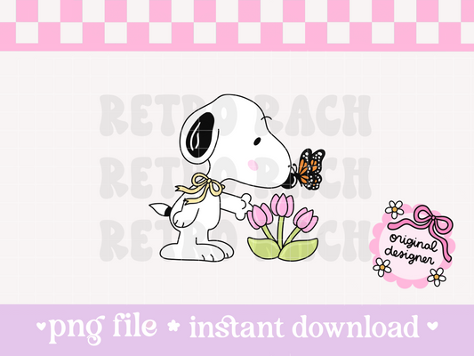 Spring Beagle PNG File