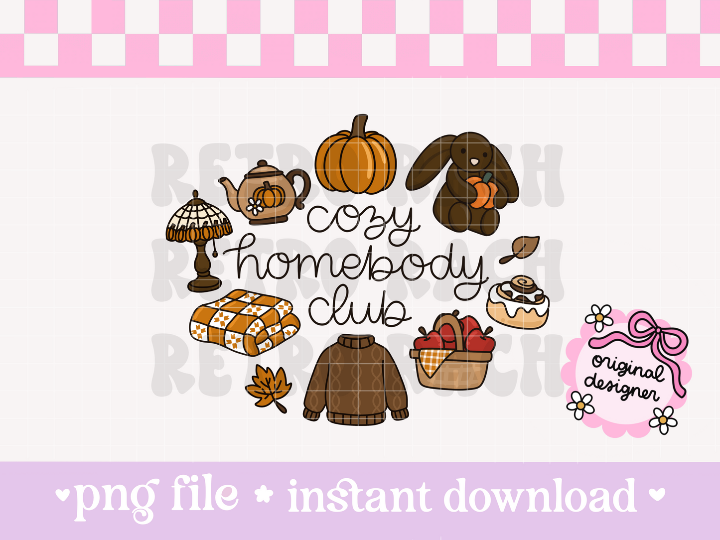 Cozy Homebody Club PNG
