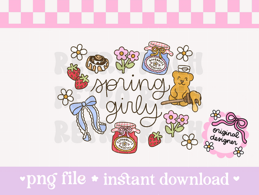 Spring Girly PNG File