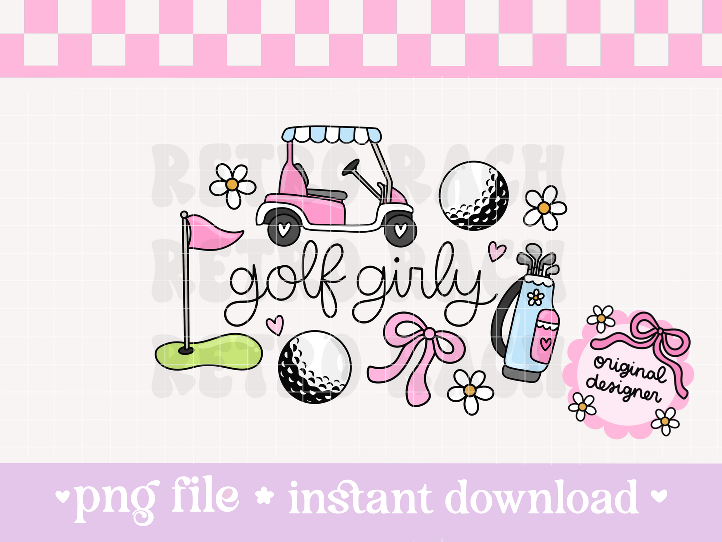 Golf Girly PNG File