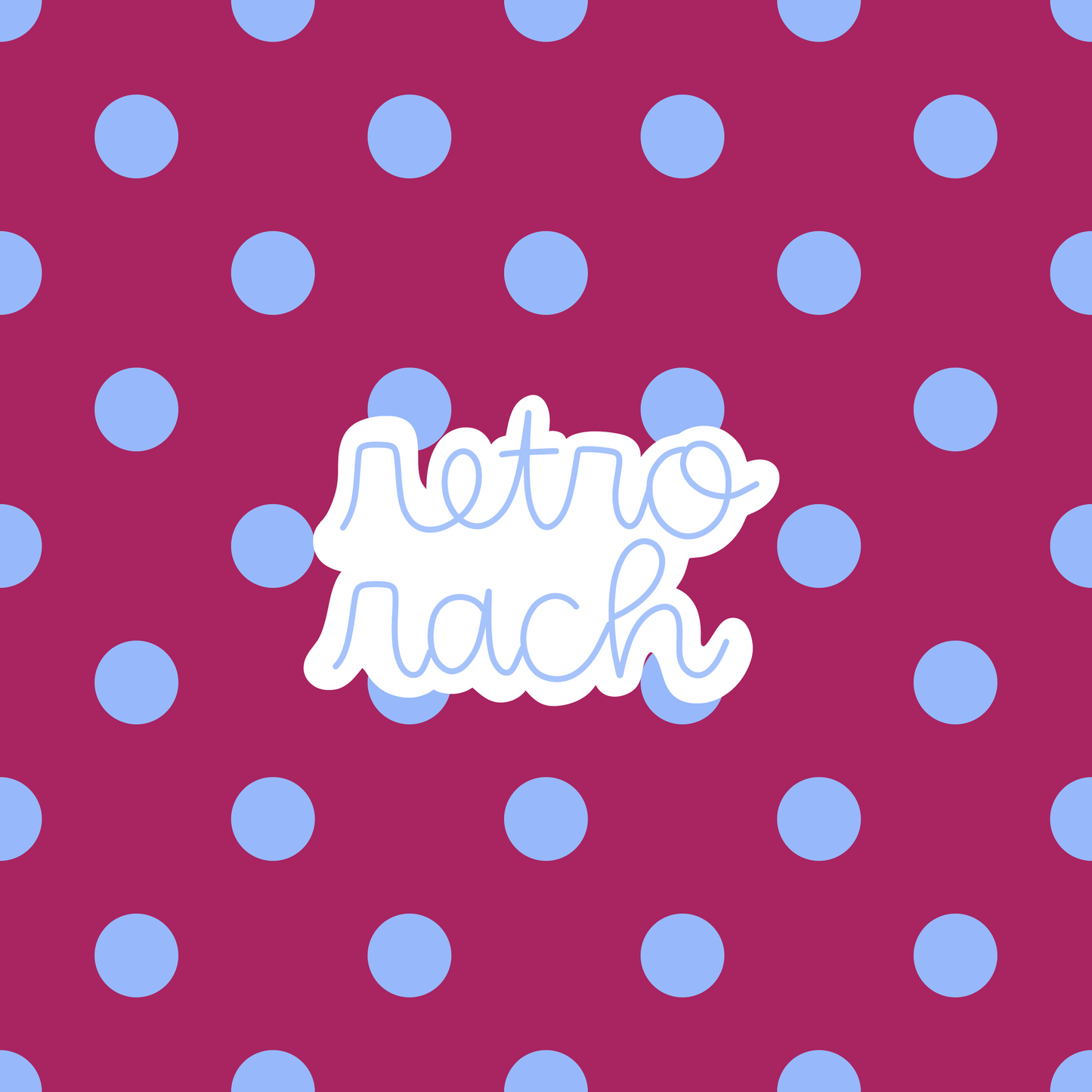 Plum & Periwinkle Polka Dots