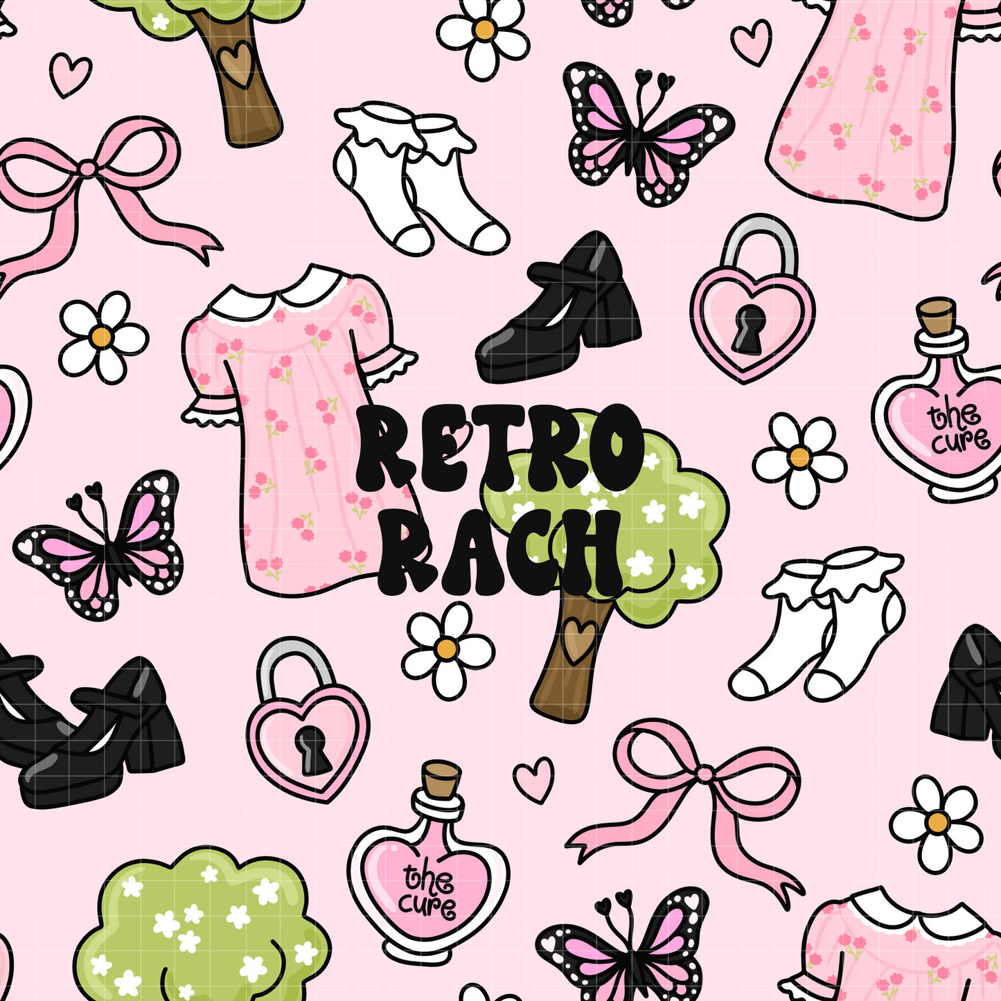The Cure Seamless Pattern