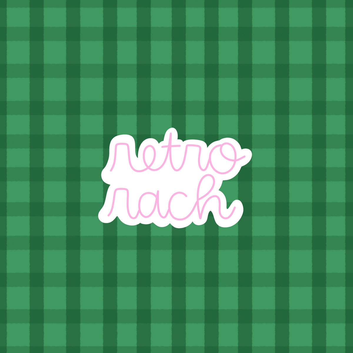 Green Gingham Seamless Pattern