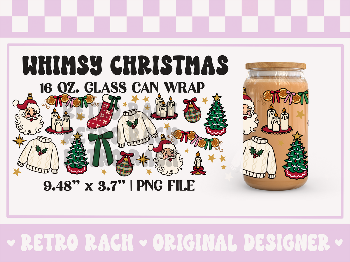 Whimsy Christmas Cup Wrap File